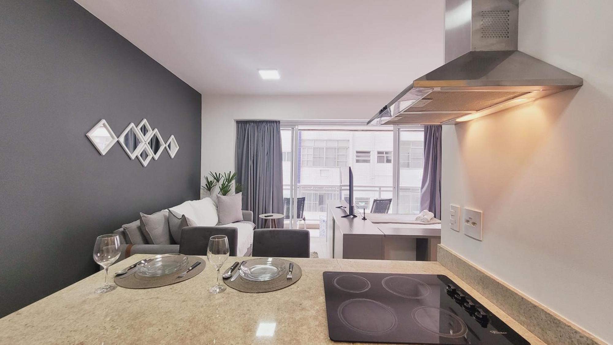 Apartament Book Santos - Unlimited 618 - Veja E Escute O Mar Zewnętrze zdjęcie